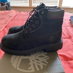 Youth Black Timberlands (Never Worn)